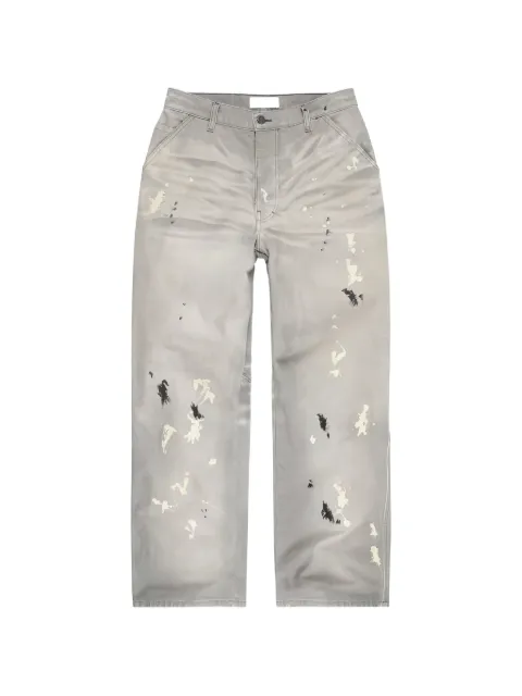 ALEXANDER DIGENOVA Underground paint-splatter straight-leg jeans