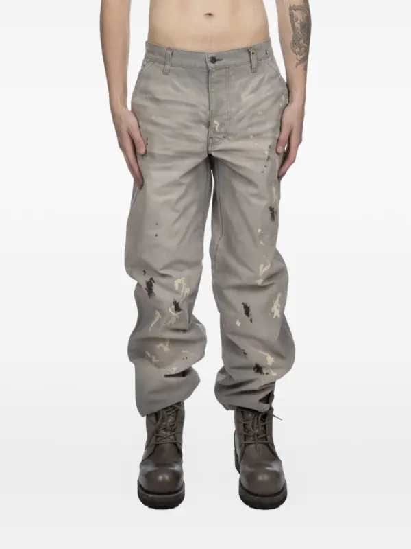 ALEXANDER DIGENOVA Underground paint-splatter straight-leg Jeans