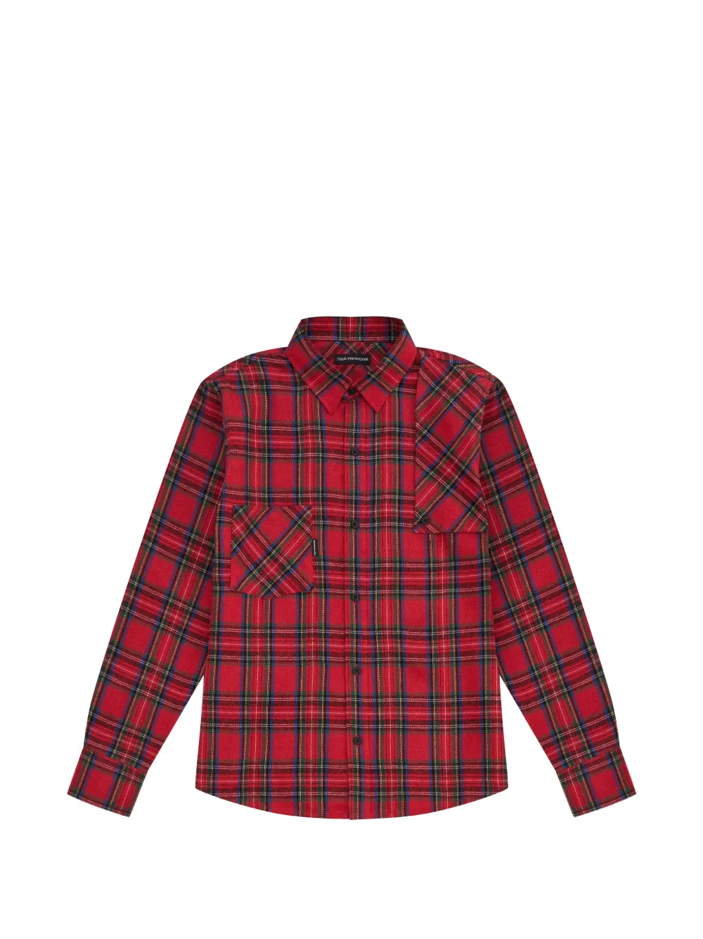 Gosha Rubchinskiy checked flannel shirt - Rosso