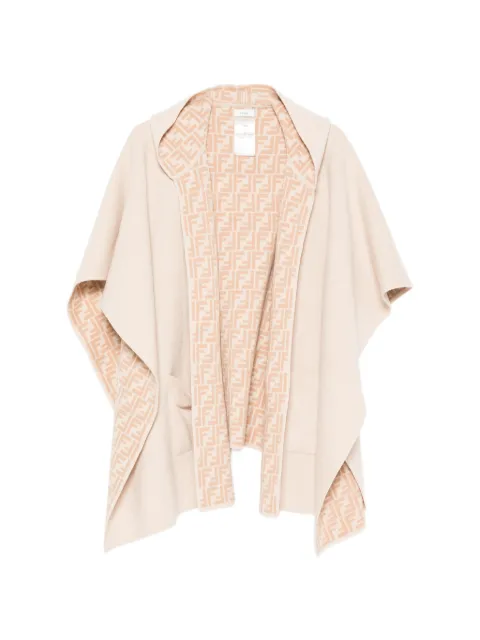 Fendi Kids FF-logo hooded poncho