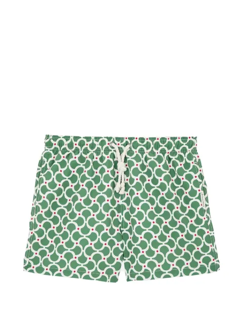GASSA D AMANTE Nora geometric-print swim shorts