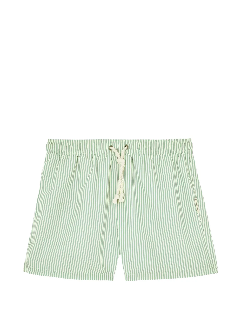 GASSA D AMANTE Tropea vertical-stripe swim shorts - Verde
