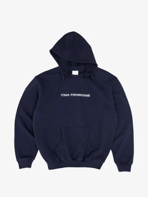 GOSHA RUBCHINSKIY hoodie med logotyp