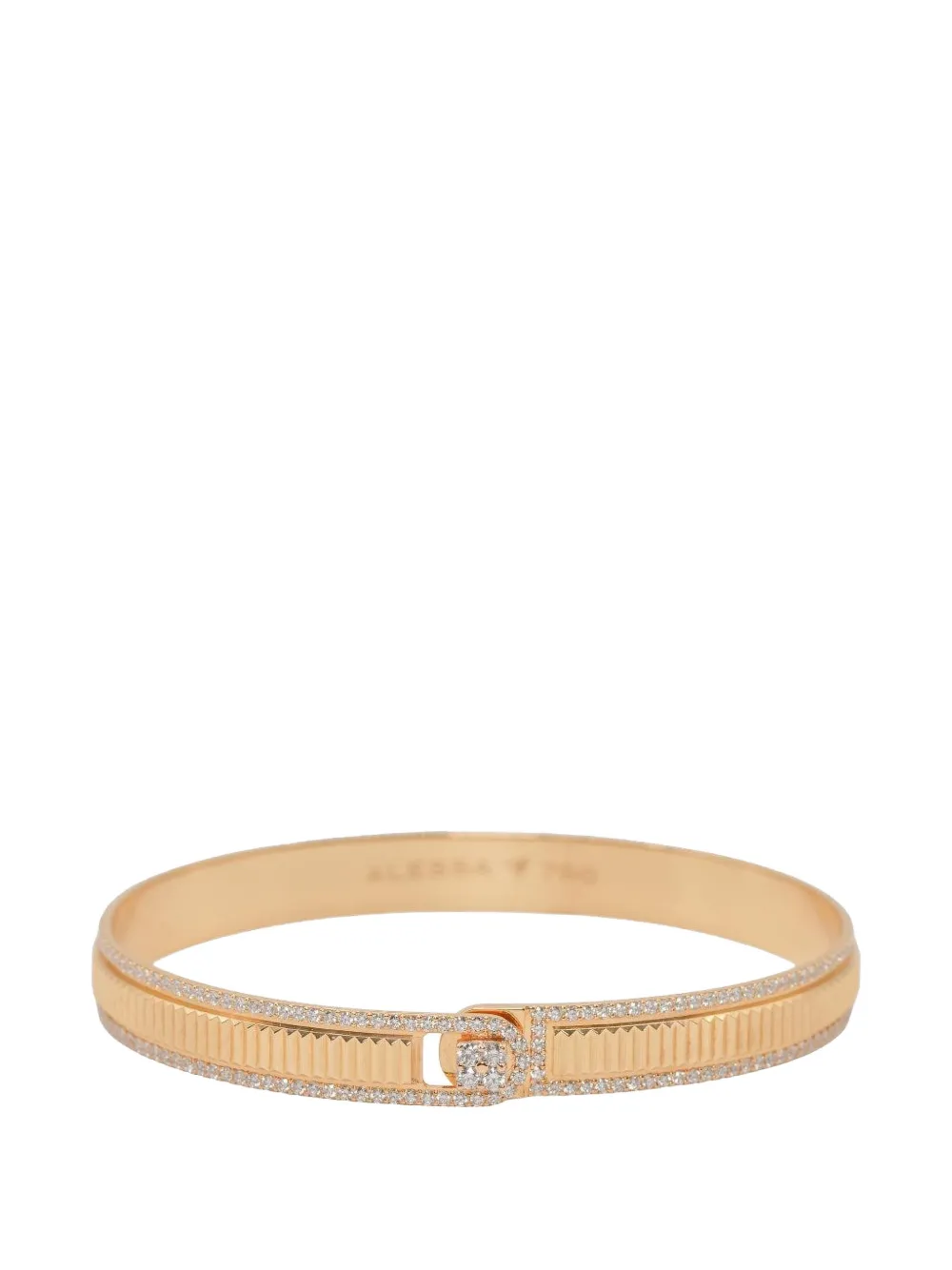 Alessa Jewelry bevel-edge diamond bracelet - Oro