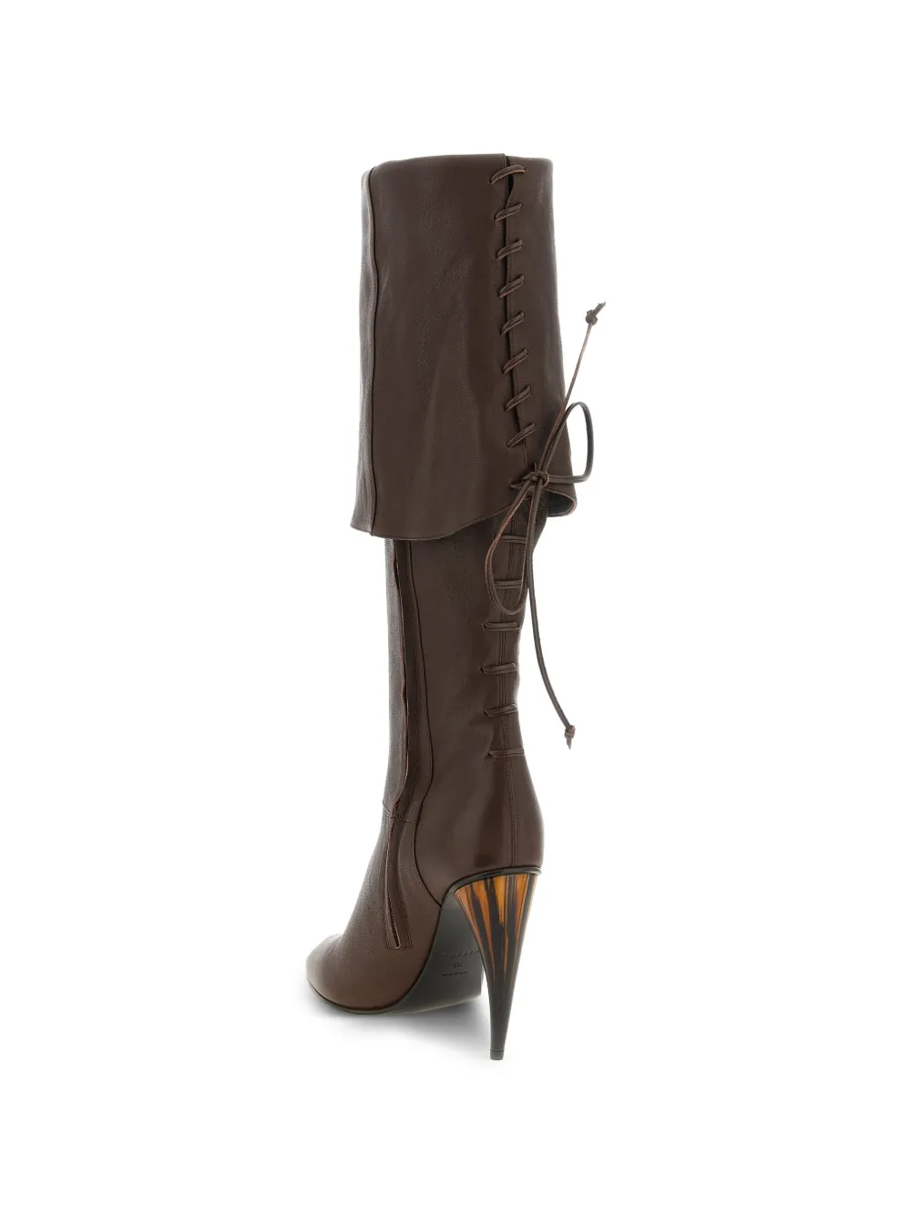Alexander McQueen horn-heel knee-high boots Bruin