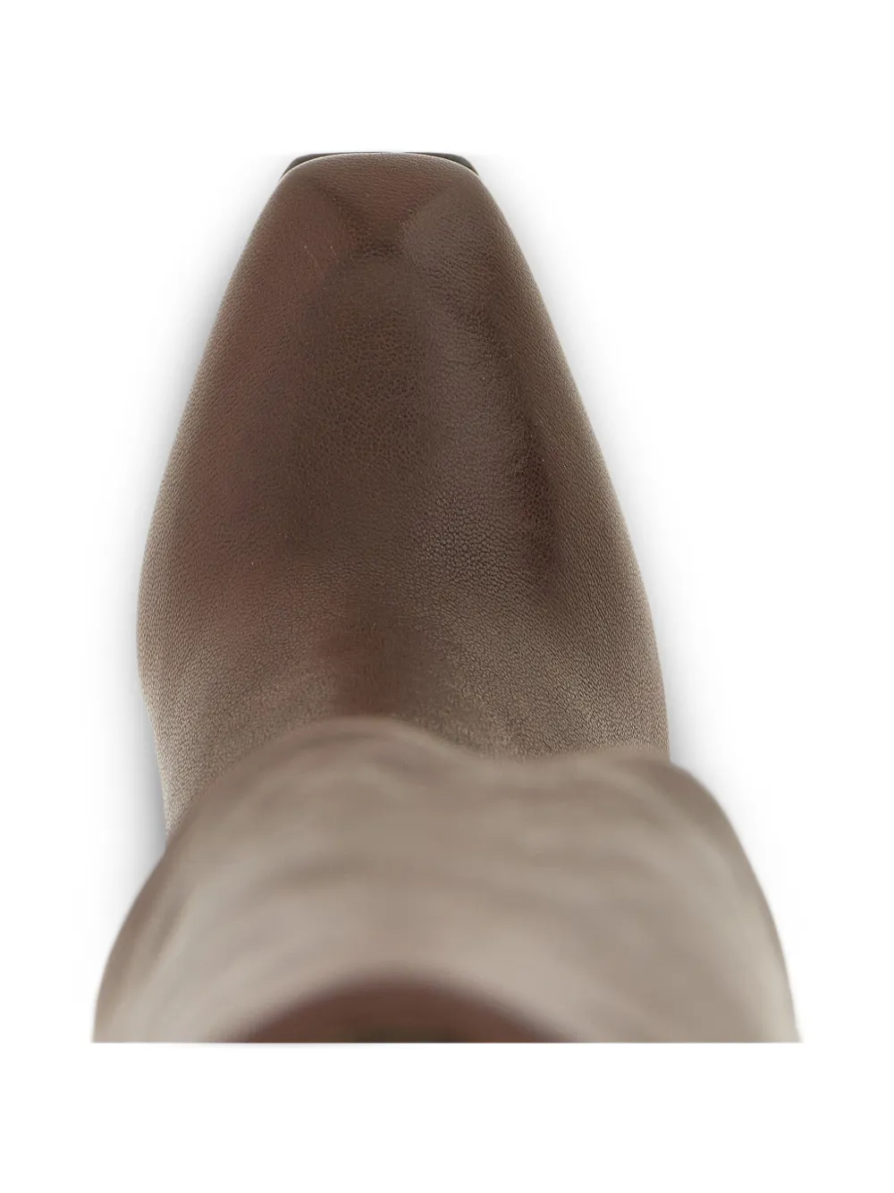 Alexander McQueen horn-heel knee-high boots Bruin