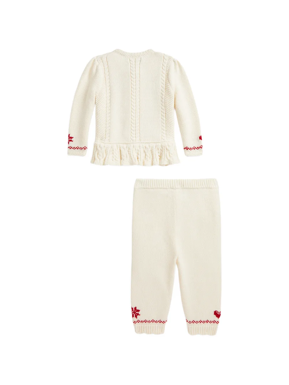 POLO RALPH LAUREN KIDS Truiset voor de feestdagen Wit