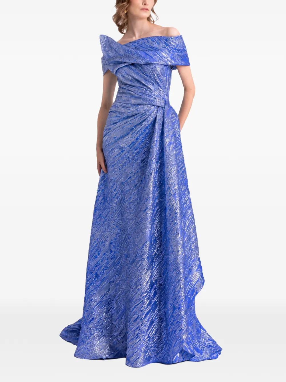 Gemy Maalouf Off-shoulder jurk Blauw