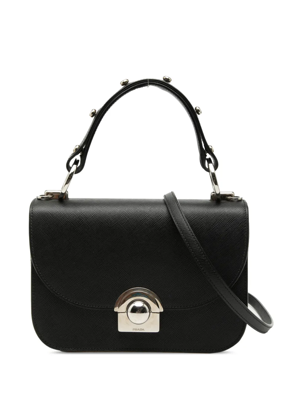 Prada Pre-Owned 2010-2026 Saffiano Lux Arcade satchel - Nero