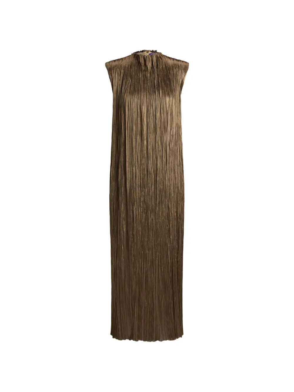 Ralph Lauren Collection Abito midi Virna plissettato - Oro