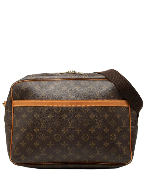 Louis Vuitton Pre-owned 1999 Monogram Reporter GM Crossbody Bag in Brown