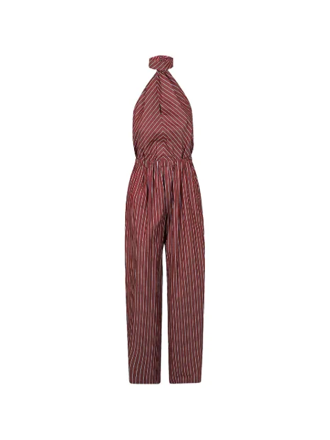 THE ANDAMANE Amber striped halterneck jumpsuit