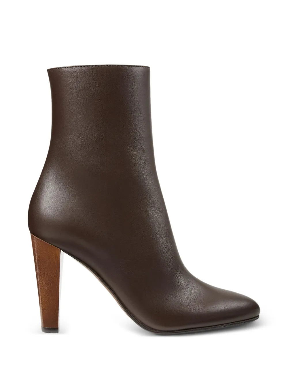 Ralph Lauren Collection Bernice leren enkellaarzen Bruin