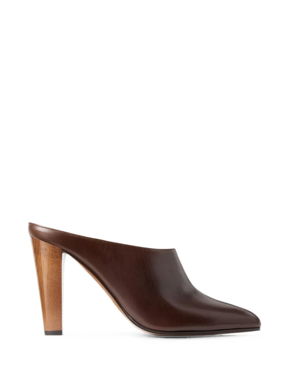 Ralph Lauren Collection Ashtyn leather heeled mules Bruin