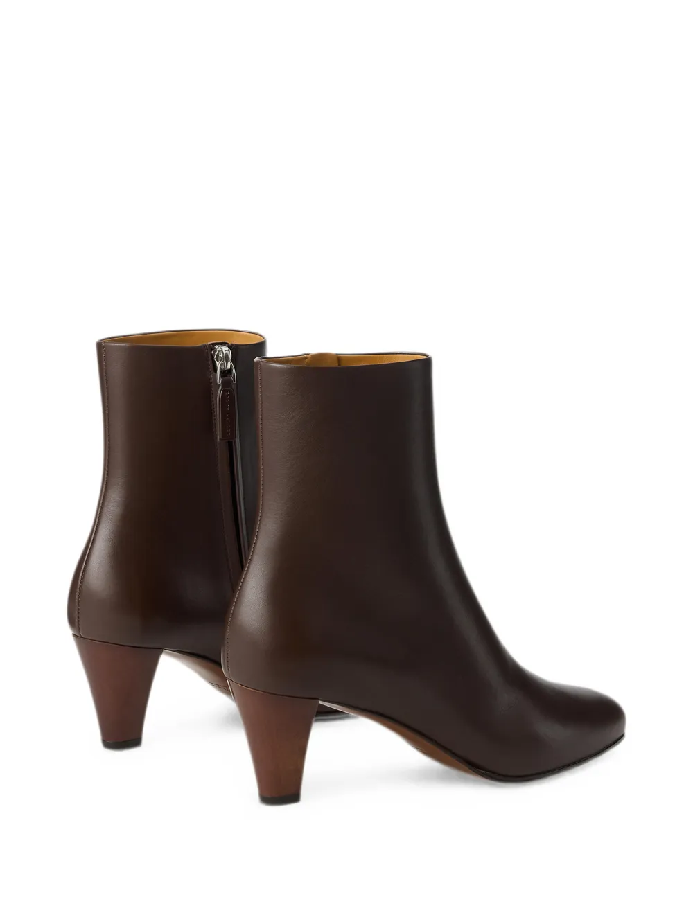 Ralph Lauren Collection Bernice leren enkellaarzen Bruin