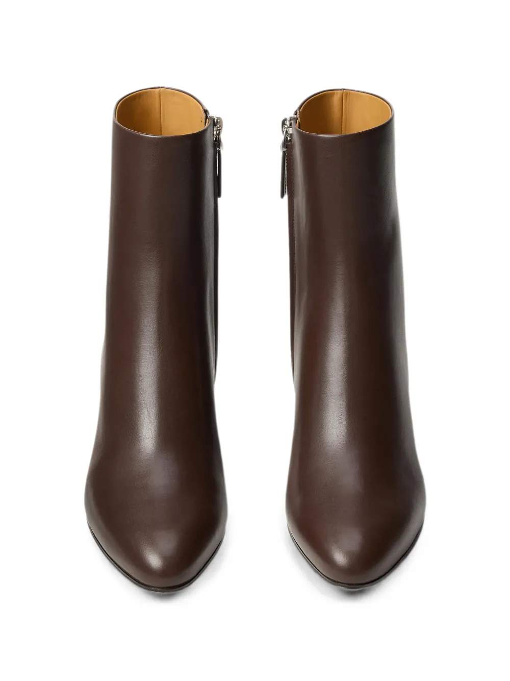 Ralph Lauren Collection Bernice leren enkellaarzen Bruin