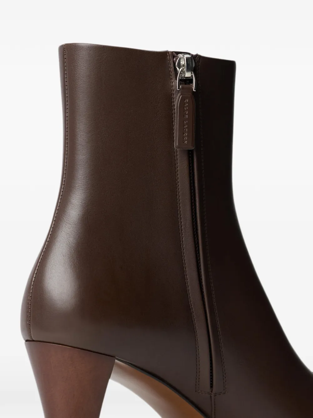 Ralph Lauren Collection Bernice leren enkellaarzen Bruin