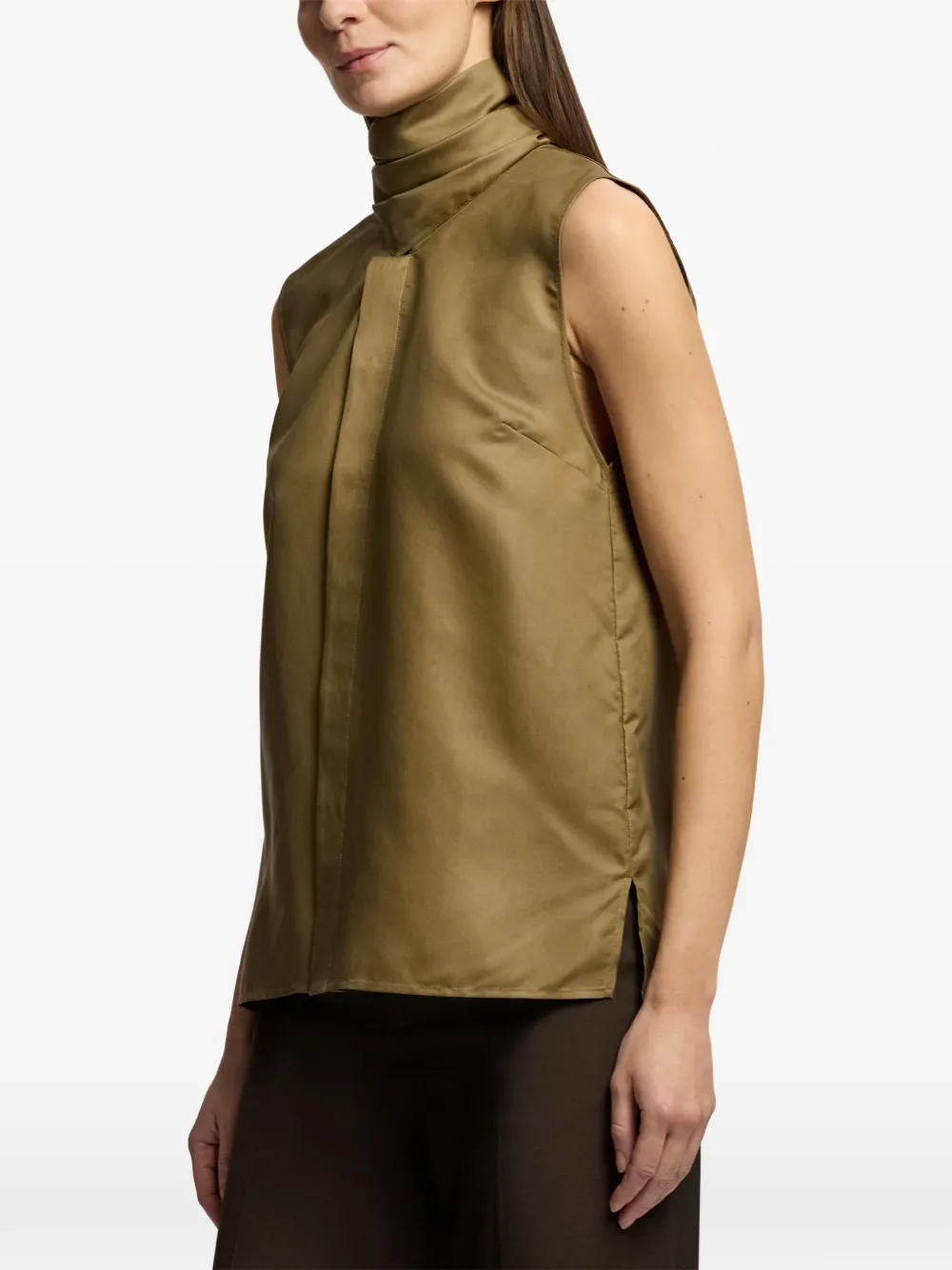 Ralph Lauren Collection Gilmore mouwloze top Groen