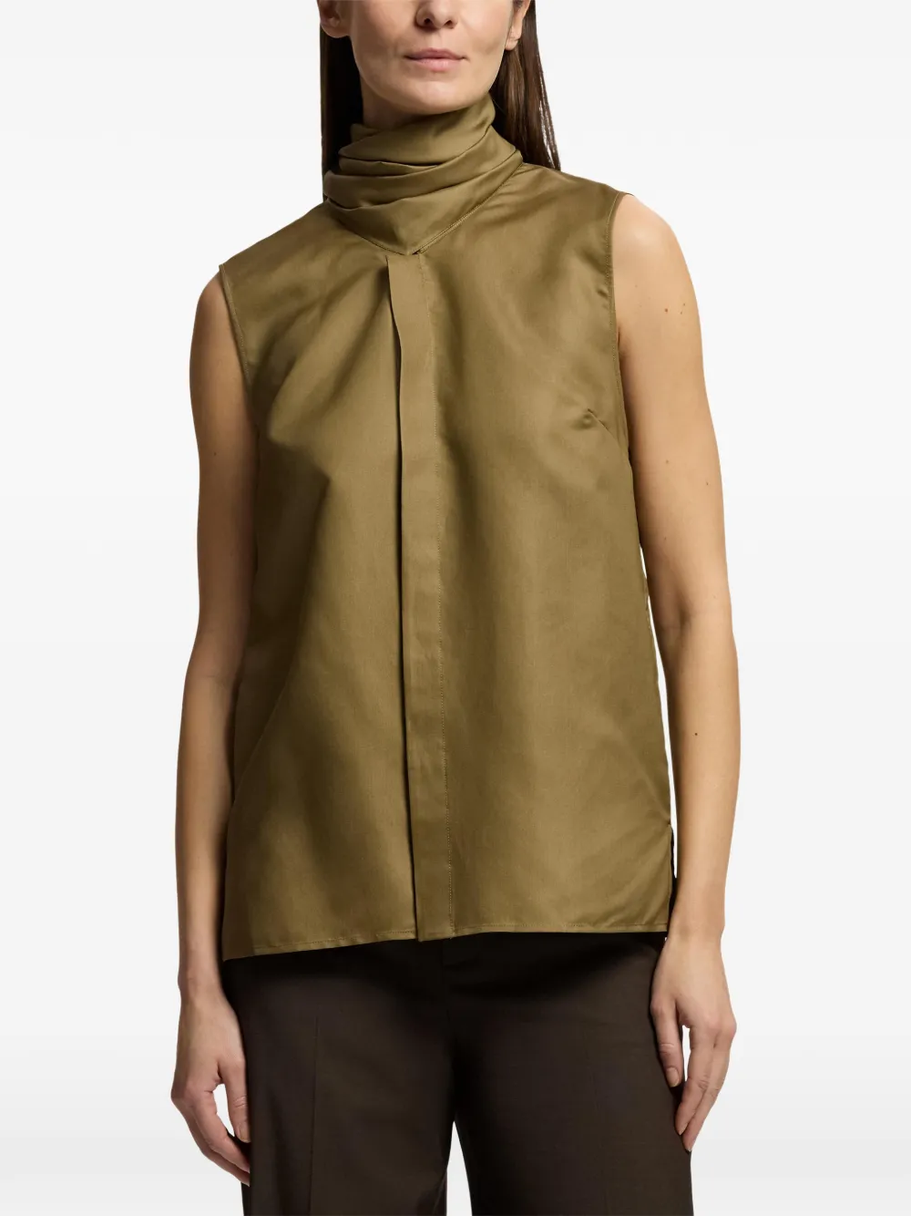 Ralph Lauren Collection Gilmore mouwloze top Groen