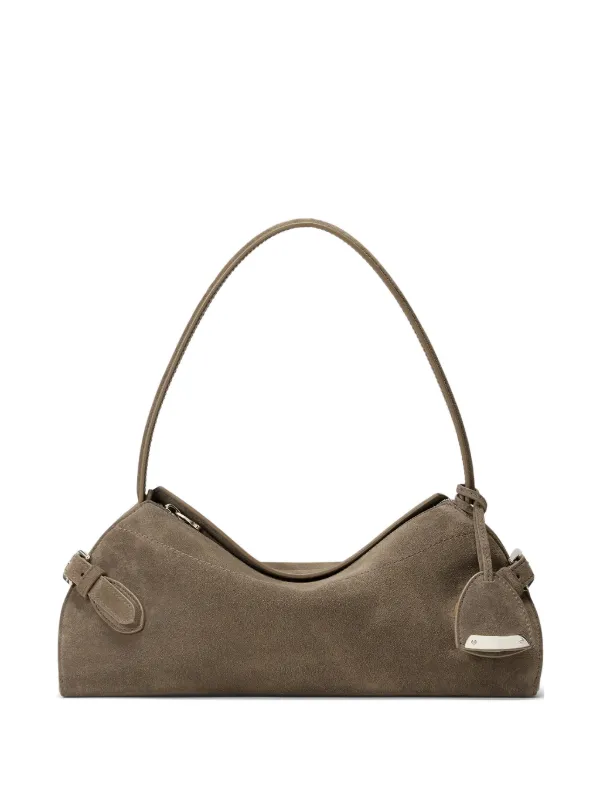 Ralph Lauren Collection Buckle-detail Suede Shoulder Bag in Brown