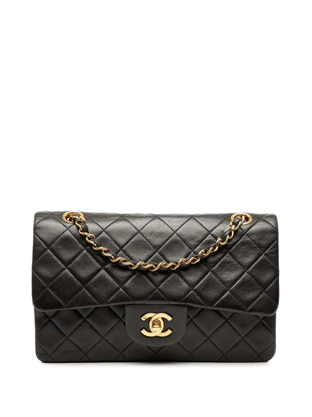 CHANEL Pre-Owned 1991-1994 Small Classic Lambskin Double Flap shoulder bag - Nero