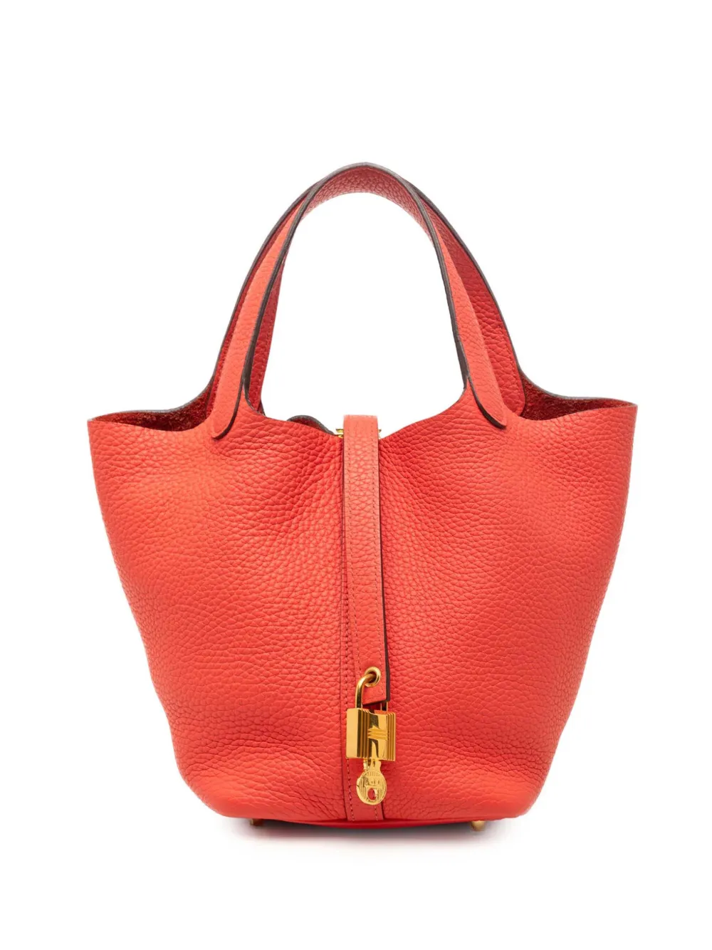 Hermès Pre-Owned 2019 Clemence Picotin Lock 18 handbag - Rosso
