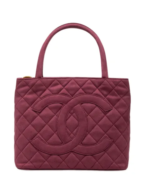 CHANEL Pre-Owned 1997-1999 Suede Medallion tote bag