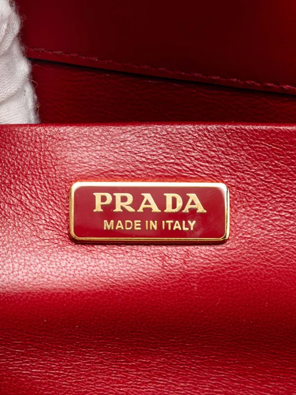 Prada Pre-Owned 2010-2026 Saffiano And City Calf Light Frame