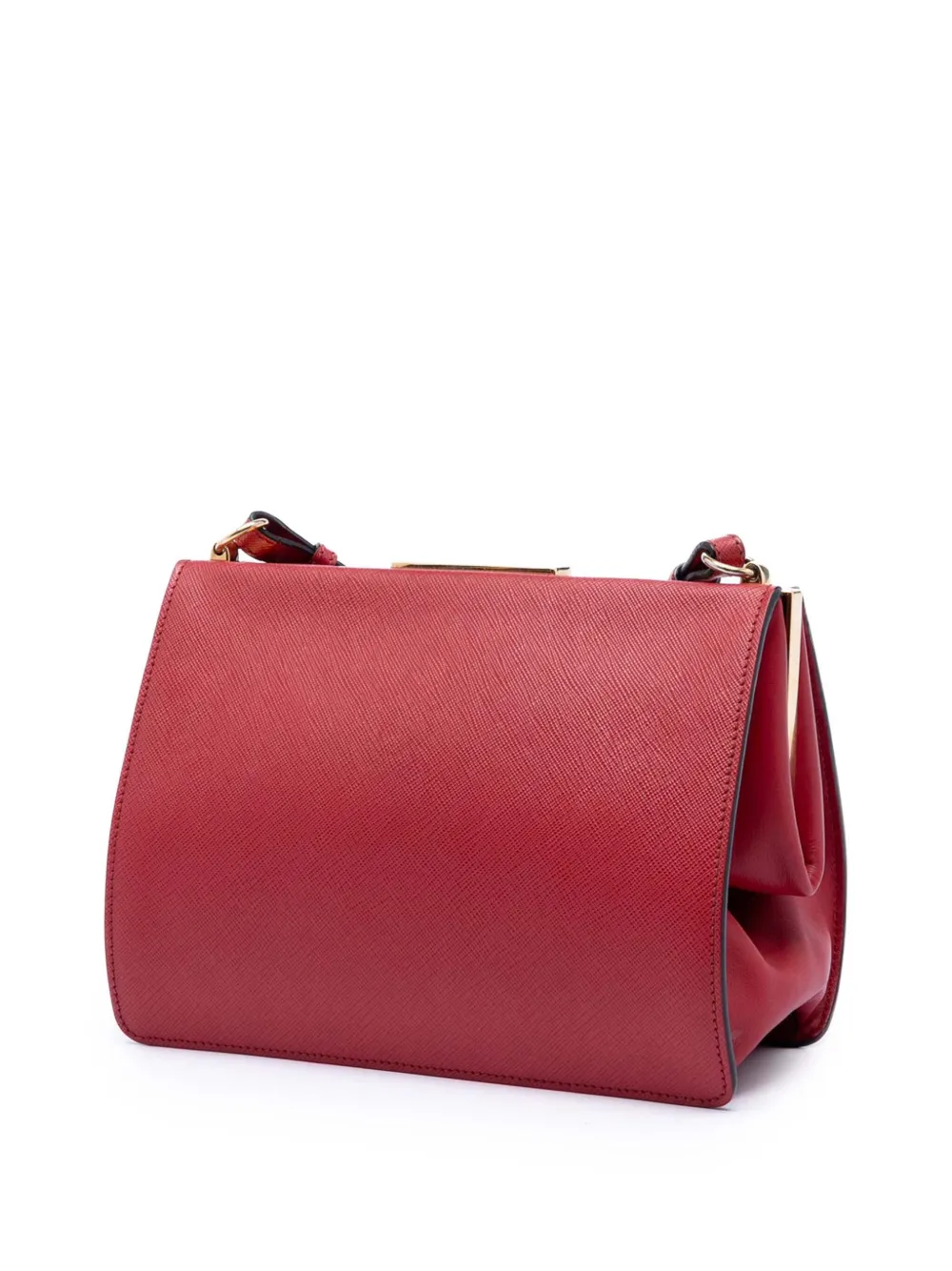 Prada Pre-Owned 2010-2026 Saffiano And City Calf Light Frame