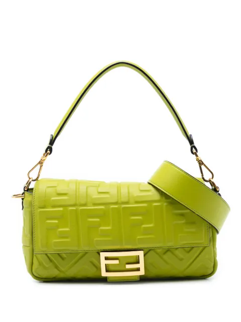 Fendi Pre-Owned сумка-сэтчел Baguette с тиснением Zucca (2010-2025 годы)