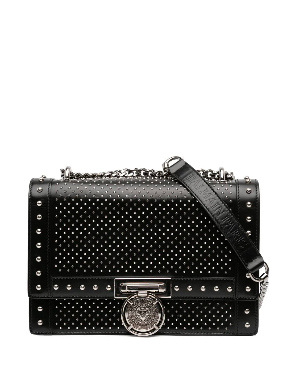 Balmain Pre-Owned 2000-2025 Studded Leather BBox 20 shoulder bag - Nero