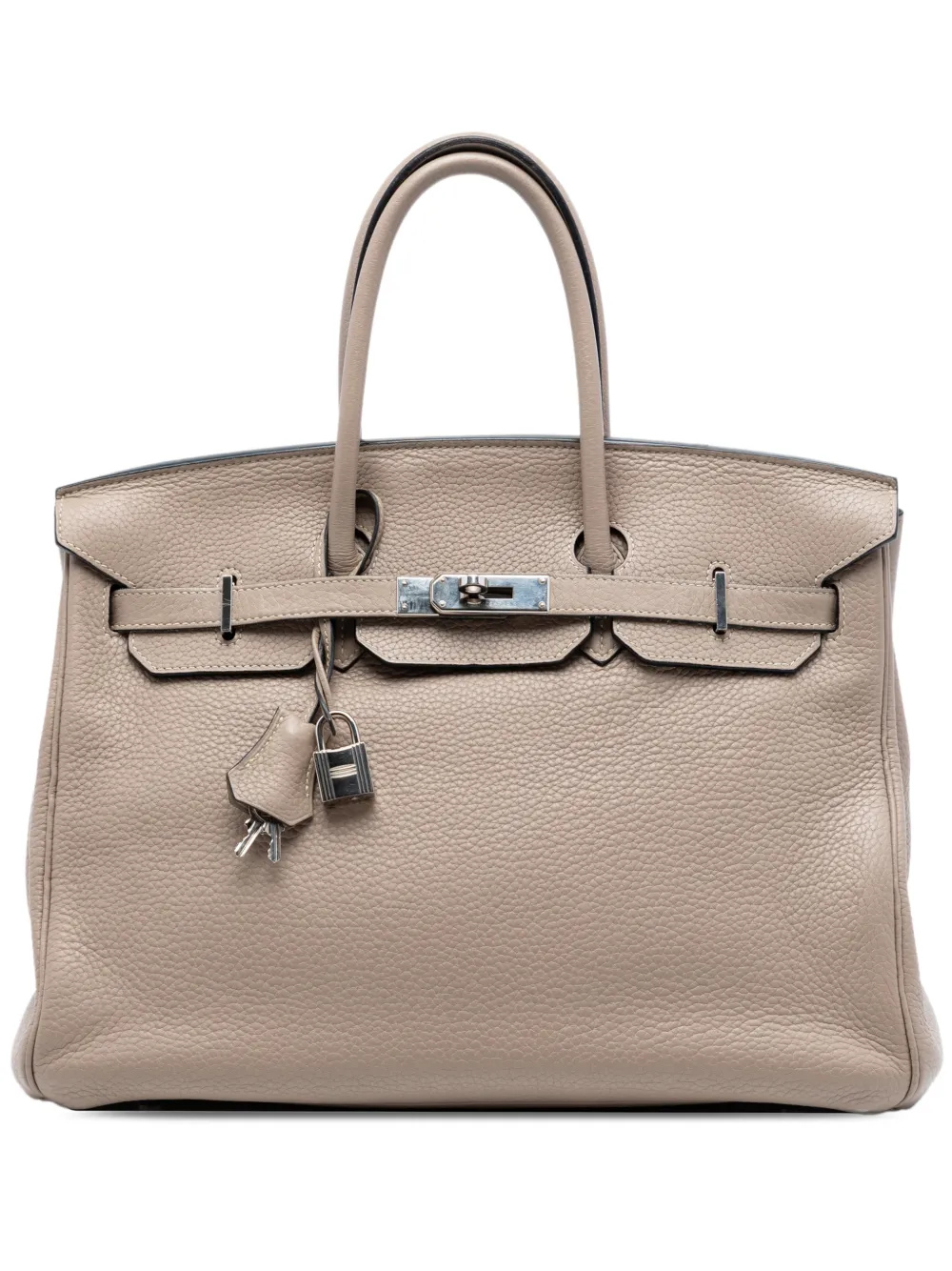 Hermès Pre-Owned 2009 Togo Birkin Retourne 35 handbag - Nude