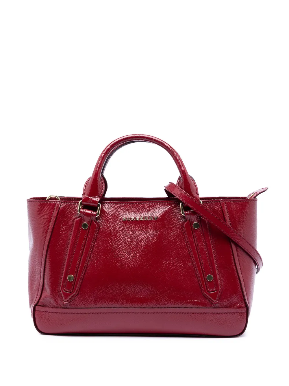 Burberry Pre-Owned 2000-2017 Patent Somerford Convertible Tote satchel - Rot