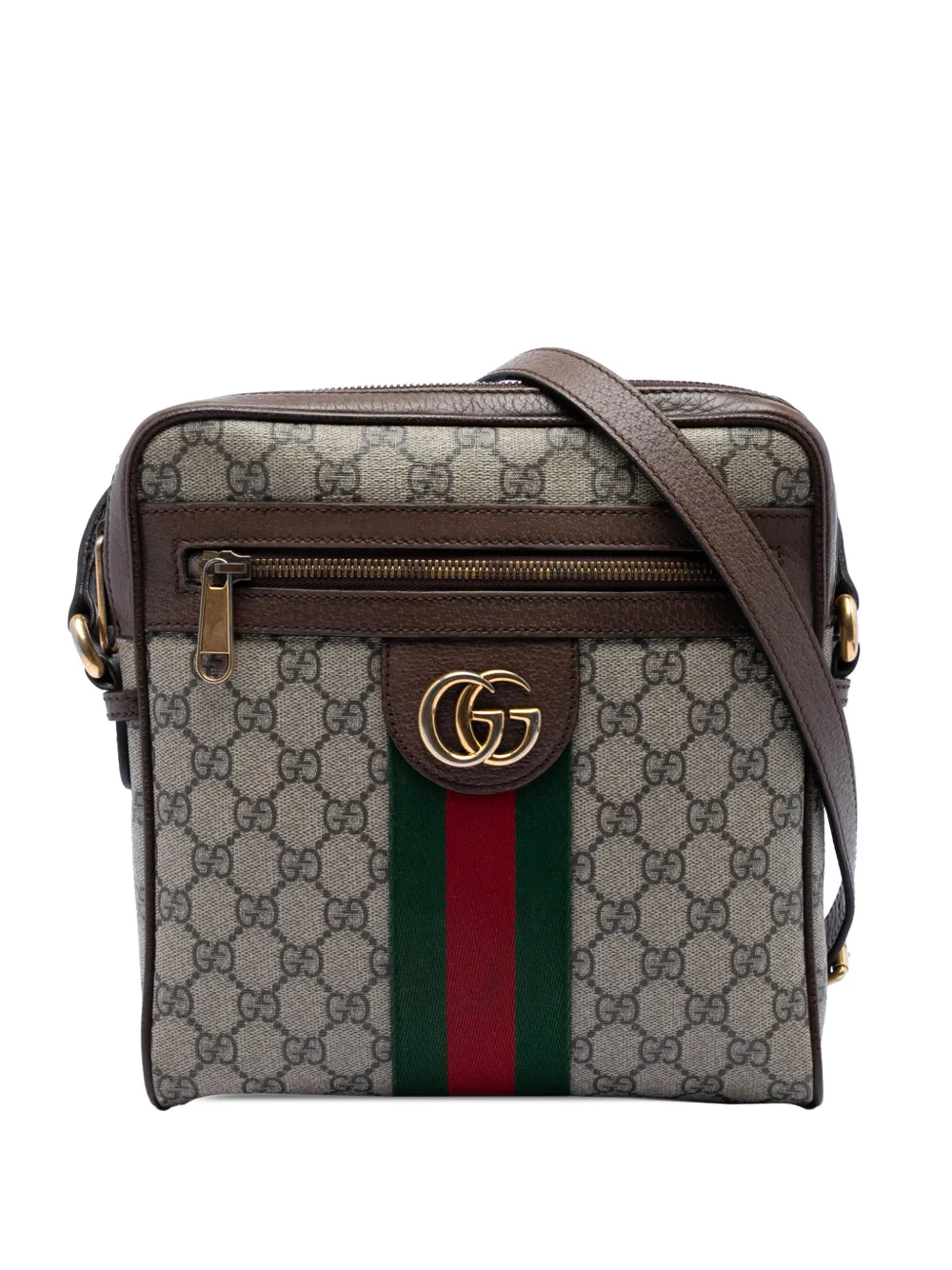 Gucci Pre-Owned 2016-2025 Small GG Supreme Web Ophidia Messenger Bag crossbody bag - Toni neutri