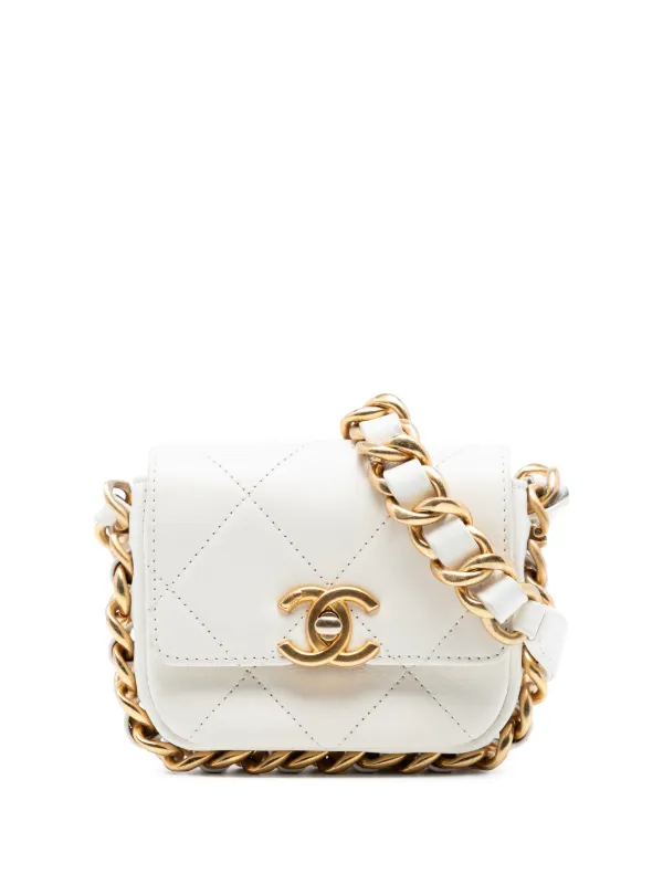 CHANEL Pre-Owned 2021-2026 ミニ マトラッセ カーフスキン
