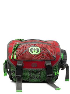 Gucci Pre-Owned Buckle Flap Chest Strap GG Fabric With  display picture 2