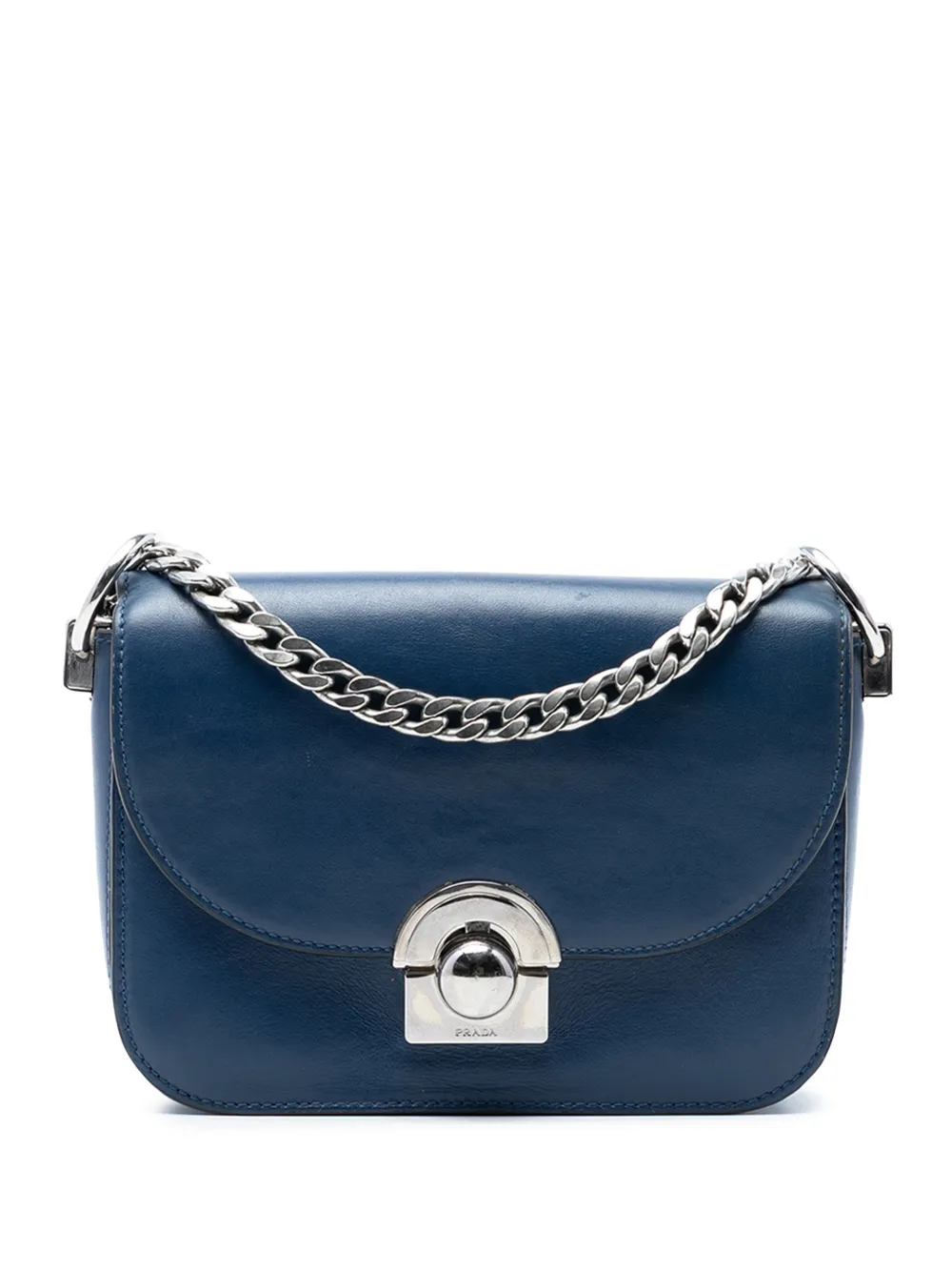 Prada Pre-Owned 2010-2026 Glace Calf Arcade crossbody bag - Blu