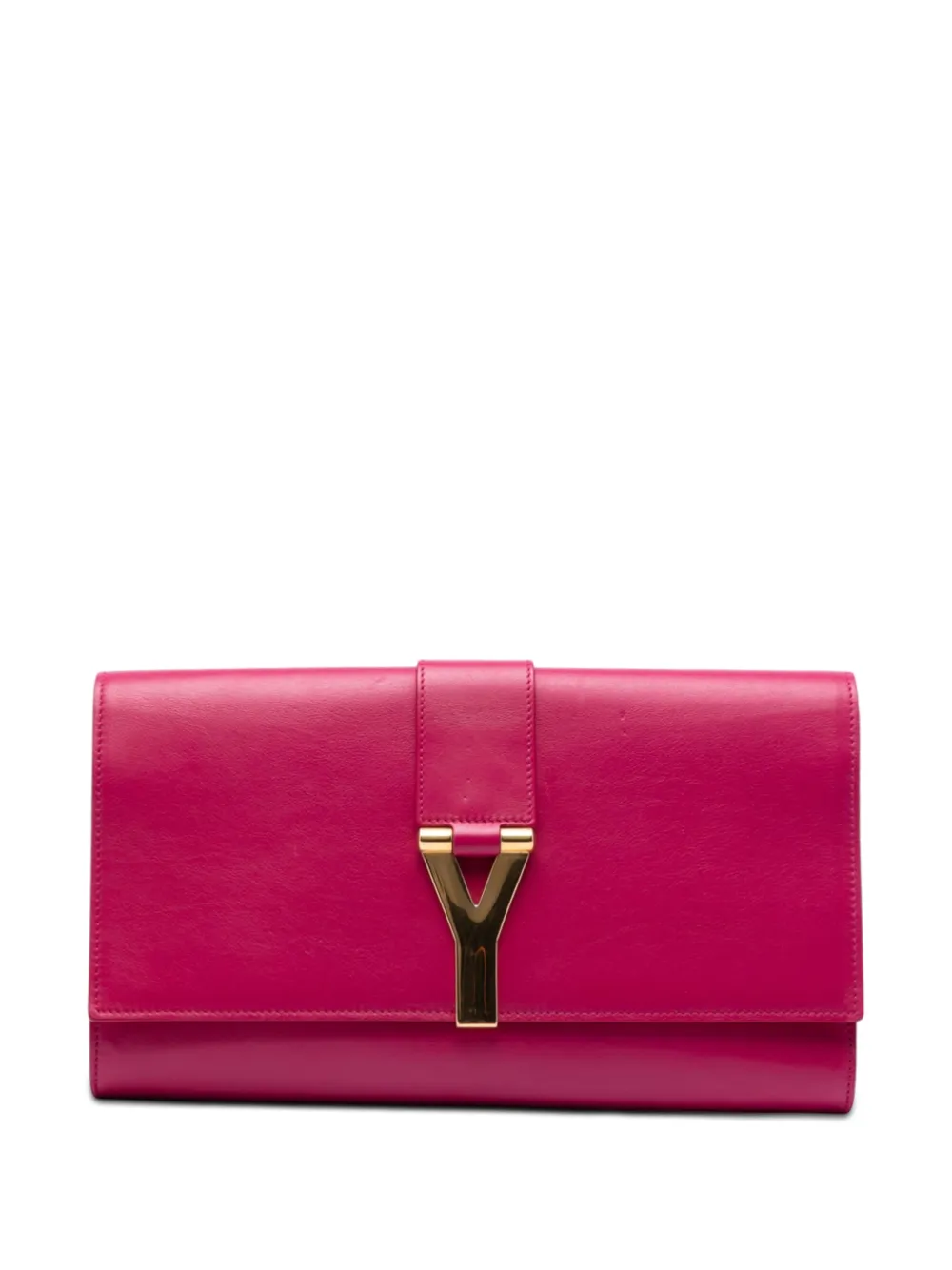 Saint Laurent Pre-Owned 2013-2026 Leather Chyc Ligne clutch bag - Rosa