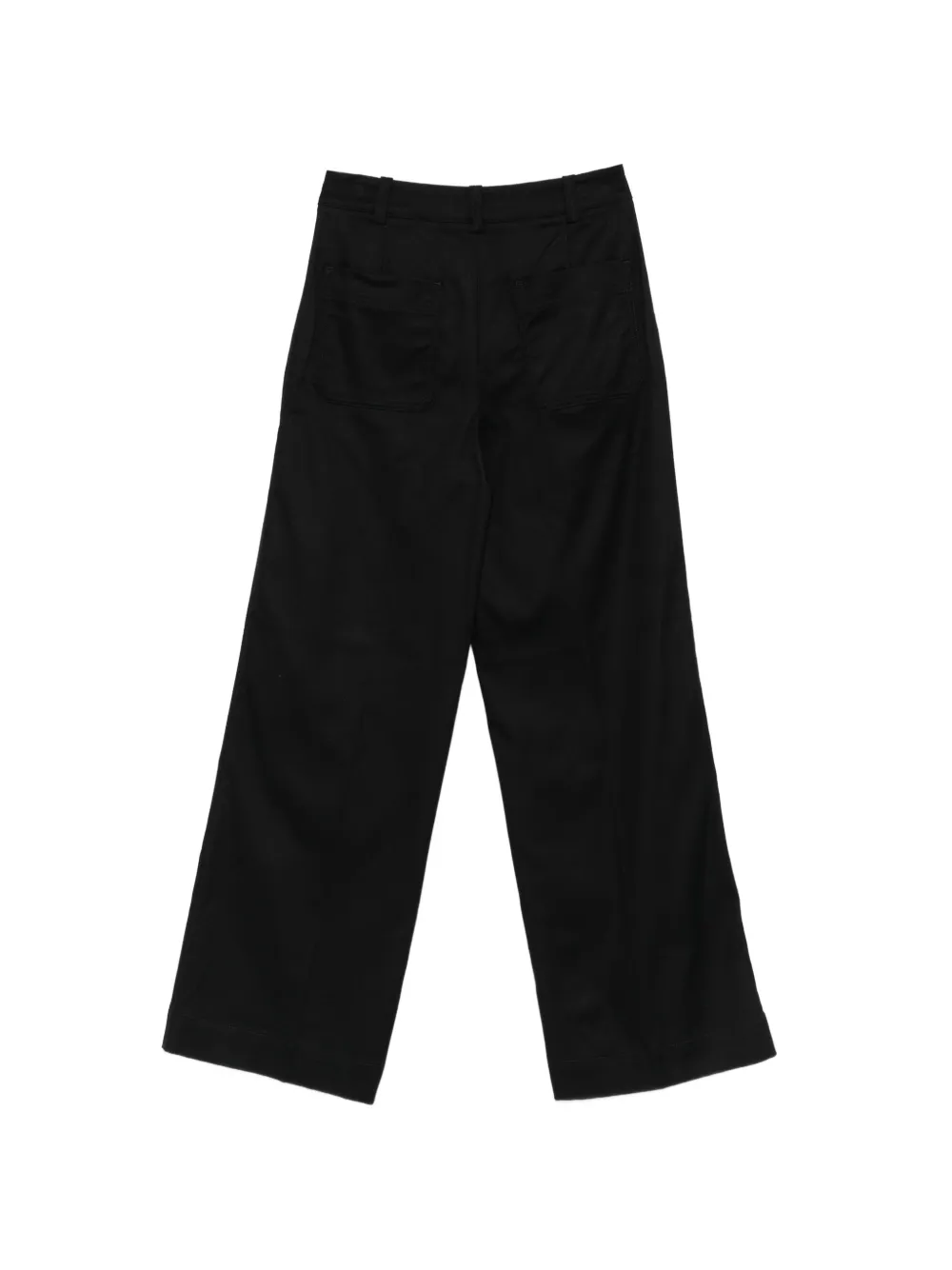 Marc O'Polo Broek met wijde pijpen Blauw