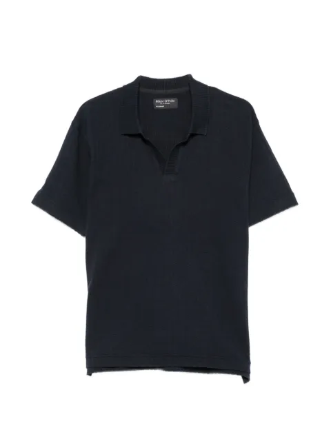 Marc O'Polo ribbed-knit open-collar T-shirt