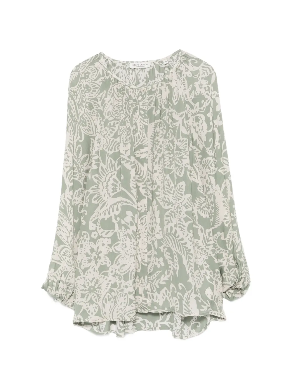 Marc O'Polo floral-print long-sleeve shirt - Grün