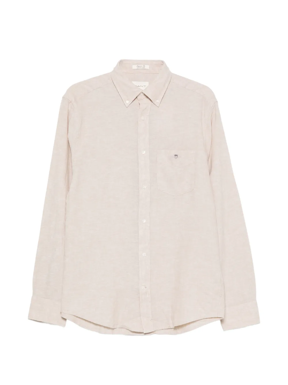 Gant buttoned chest-pocket shirt - Toni neutri