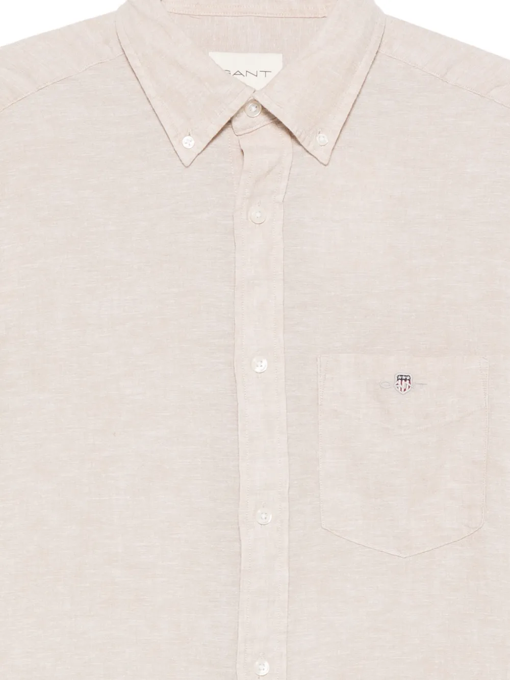 Gant Overhemd met borstzak Beige