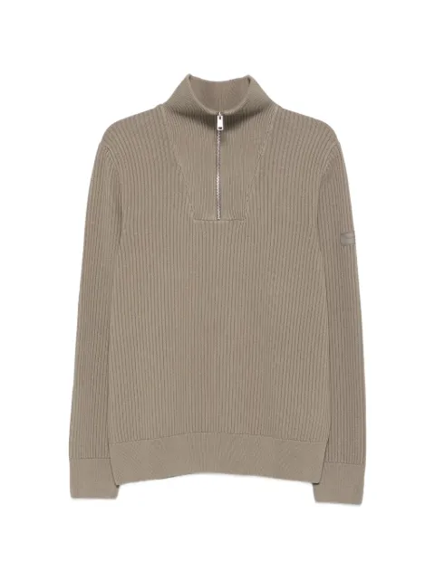 Marc O'Polo ribbed-knit half-zip sweater