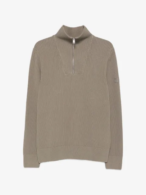 Marc O'Polo ribbed-knit half-zip sweater
