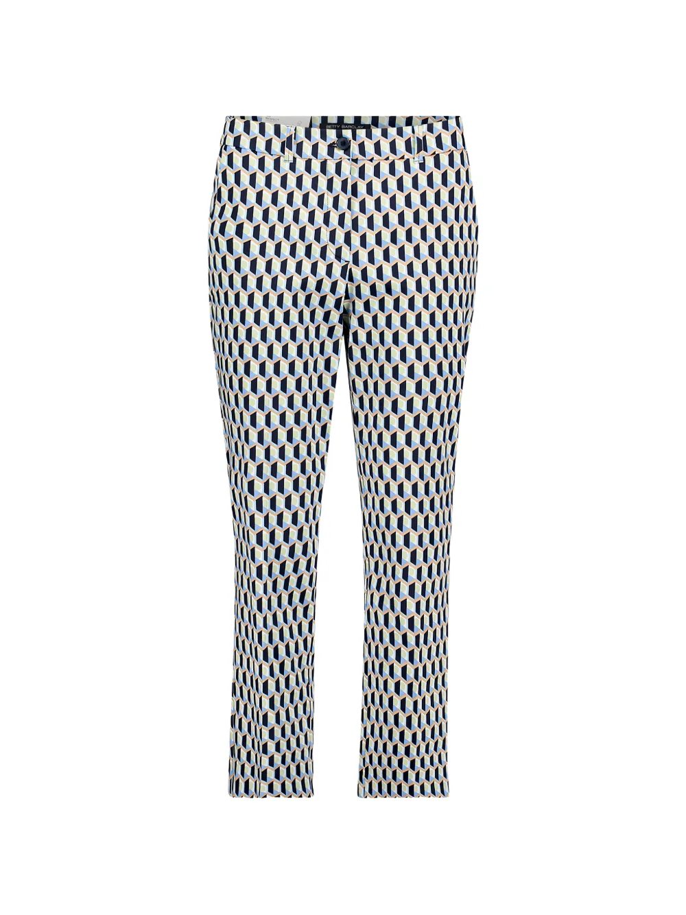 Betty Barclay geometric-print cropped trousers - Blu
