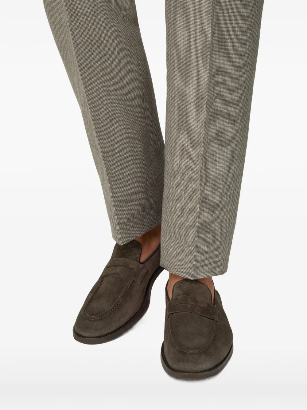 Boggi Milano suede loafers Bruin