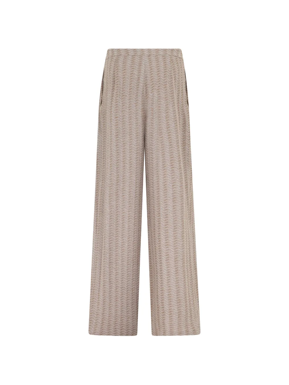 Emporio Armani Palazzo plooibroek Beige
