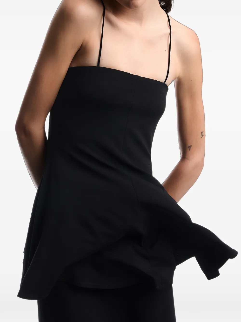 Emporio Armani Jurk met tweedelig effect Zwart