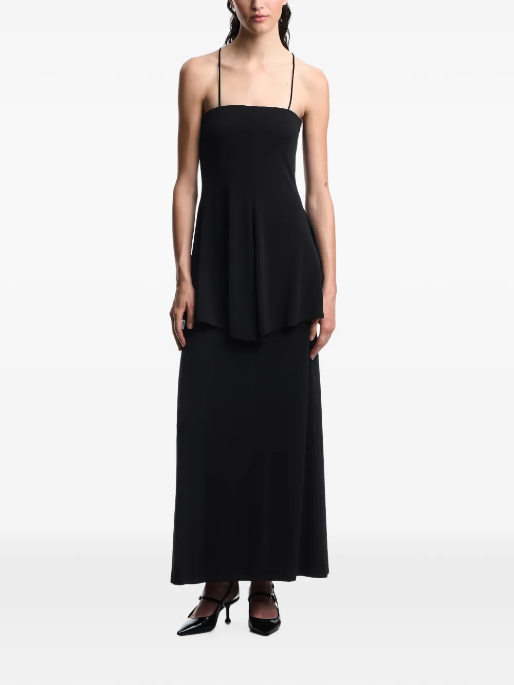 Emporio Armani Jurk met tweedelig effect Zwart